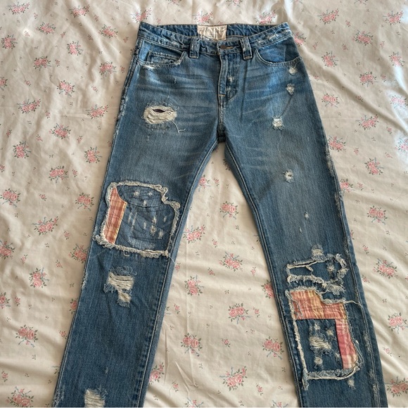 Free people patchwork jeans - Picture 2 of 6